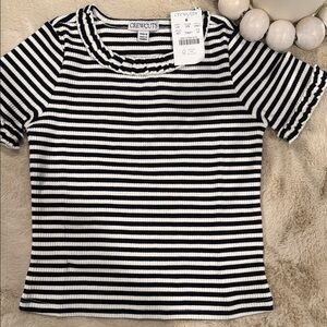 Crewcuts Monochrome Striped Kids Top